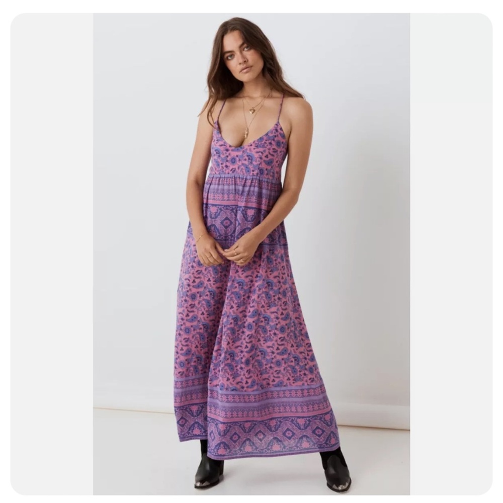 Beautiful Spell & Gypsy Collective purple maxi dress, size M EUC!